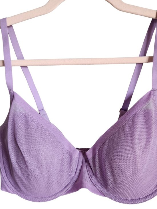 Natori Other - Natori Bra Women's 32DDD 32F Purple Lilac Scope Balconette Contour Underwire